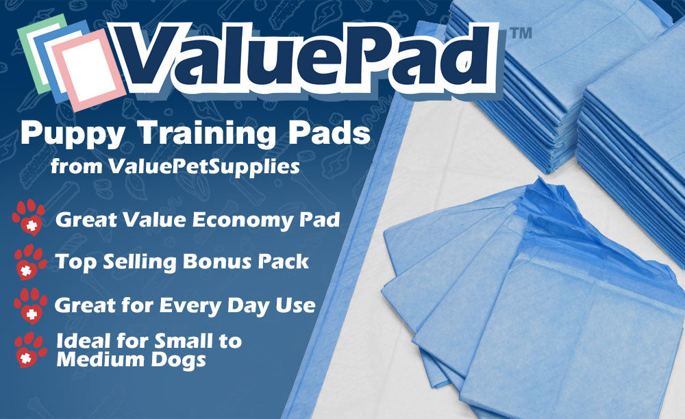 ValuePad Puppy Pads, Medium 23x24 Inch, Economy, 448 Count BULK PACK - Training Pads for Dogs, Leak Proof 5-Layer Design, Perfect for Puppies, Smaller Dogs 