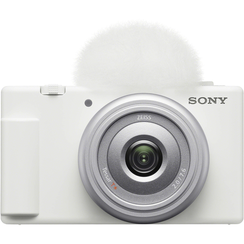 Sony ZV-1F Vlogging Camera (White) with Sony Vlogger's Accessory KIT (ACC-VC1)  