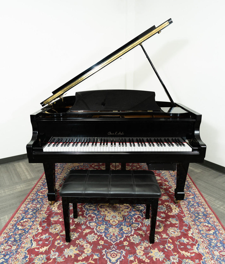 Chas K Hale SG155 Grand Piano Polished Ebony SN: 8705398