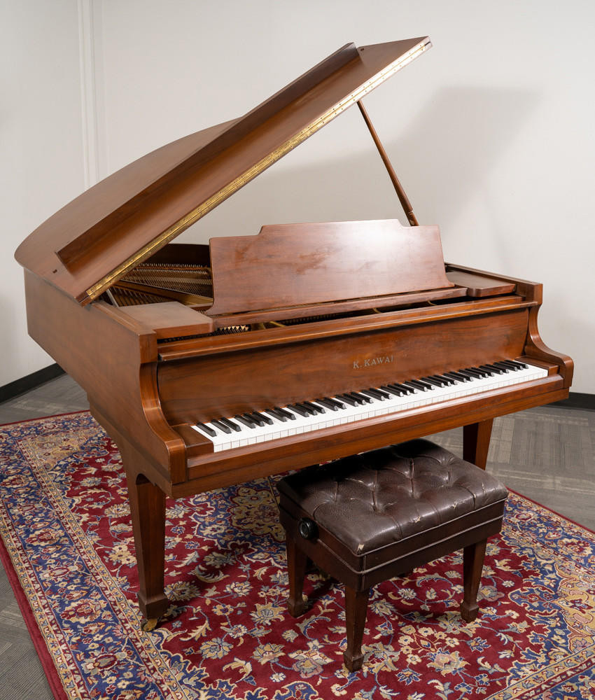 Kawai 5 10 KG-2 Grand Piano Satin Walnut SN: 478099