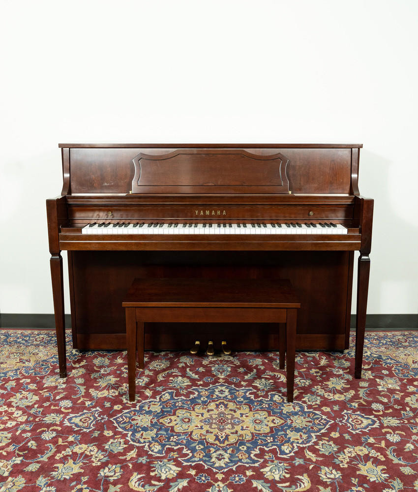 Yamaha M460BC Console Upright Piano Satin Mahogany SN: 0084913