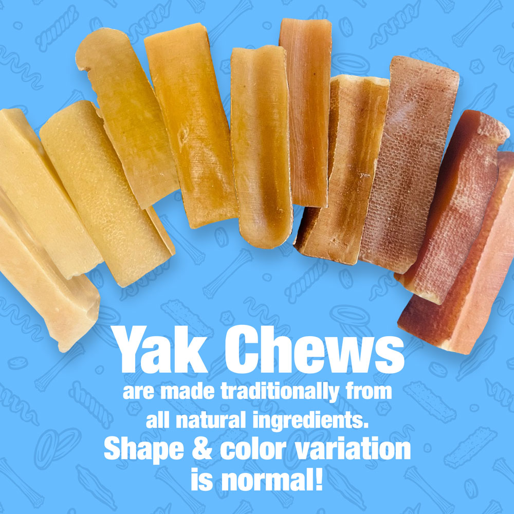 Himalayan Yak Cheese Dog Chews, Small, 50 ct - Long-Lasting for Aggressive Chewers, All Natural, Healthy & Safe, Low Odor Nepal Yak Milk Chews 