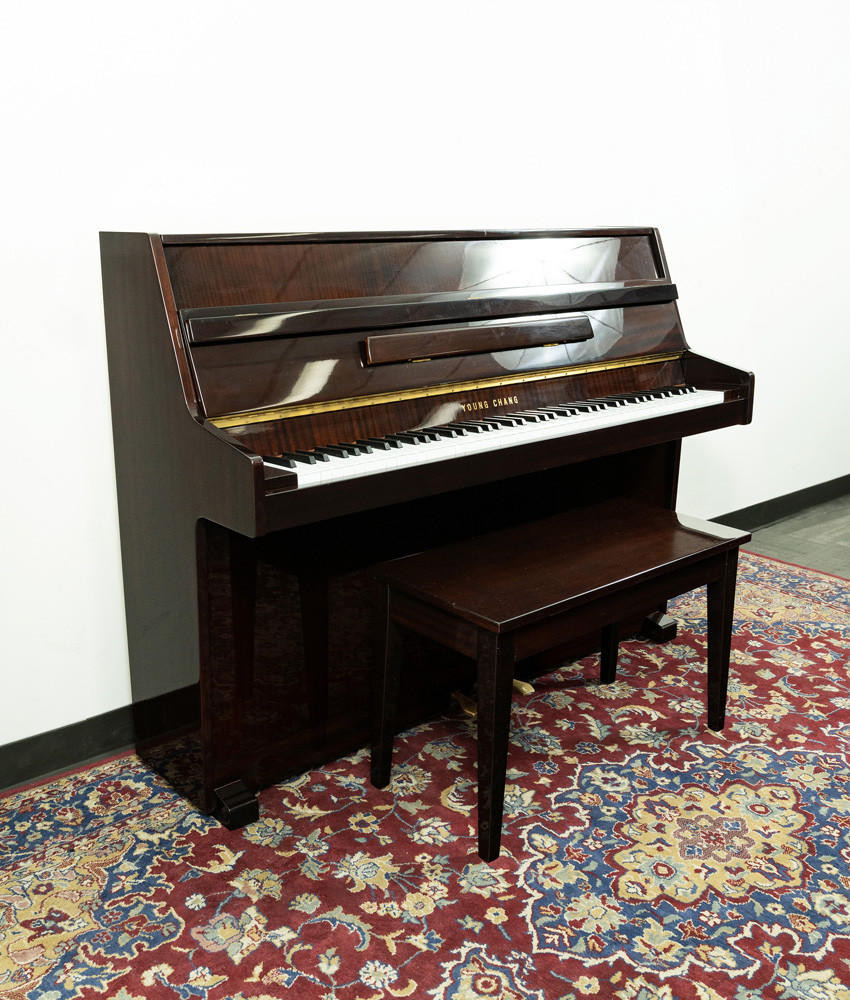 Young Chang Classic Upright Piano Polished Mahogany SN: T0012841