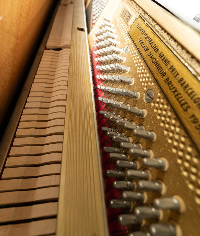 Petroff Grand Prix Upright Piano Polished Ebony SN: 476785