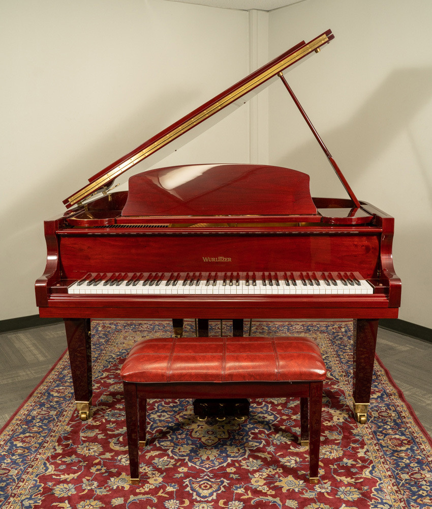 Wurlitzer 5 3 C153 Grand Piano| Polished Cherry SN : 0060576