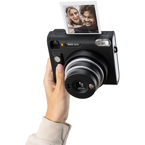 Fujifilm INSTAX SQUARE SQ40 Instant Film Camera (Black)  